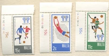1978 Malta World Cup Soccer Set MNH Scott 514-516 Argentina ’78 Football