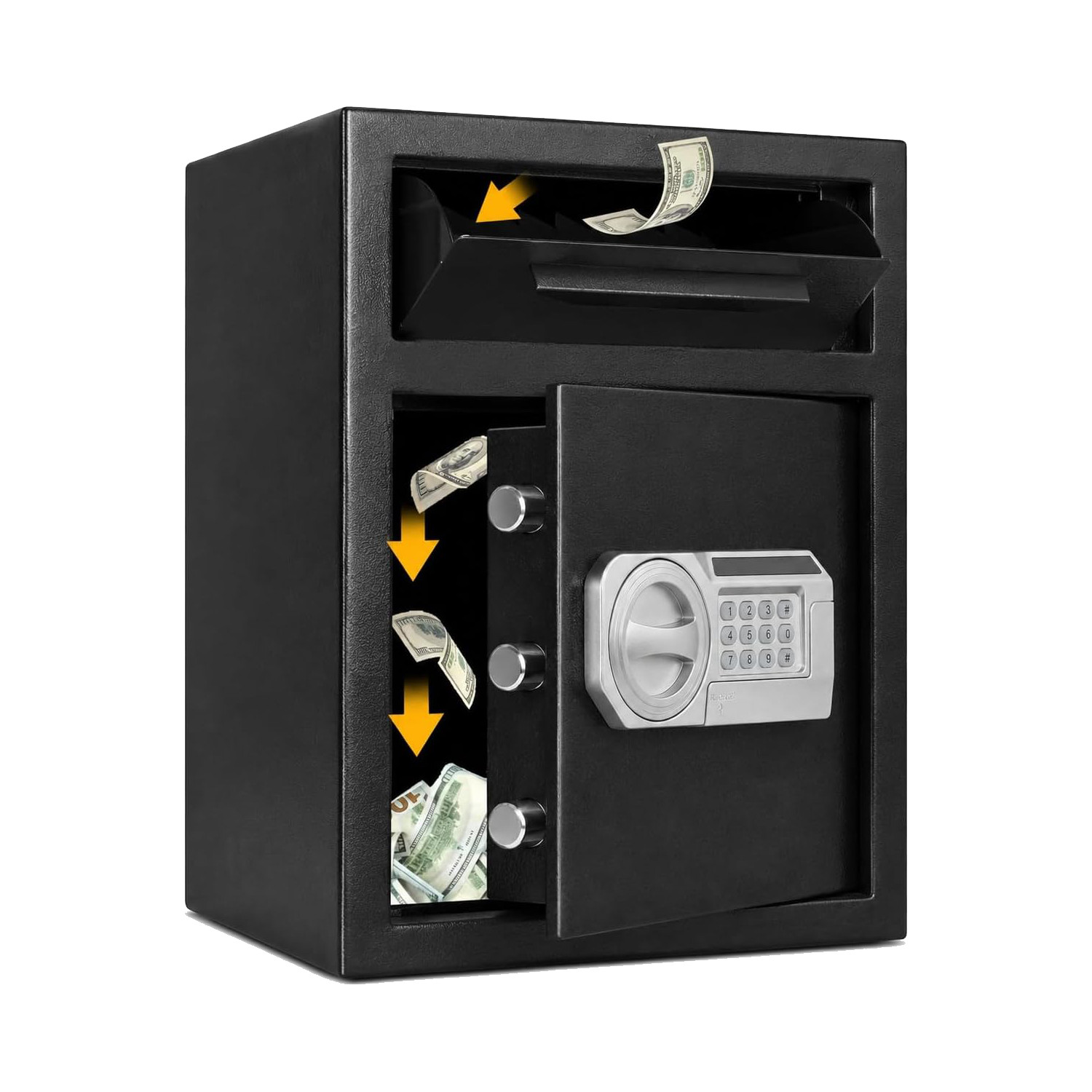 Commercial Safe with Drop Slot For Cash Deposits,For Office Commercial Use Black