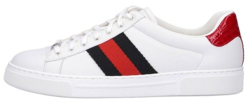 71920 auth GUCCI red blue white cotton 2018 STRIPED LUREX TWEED