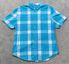 Original Penguin By Munsing Wear Heritage Slim Fit Plaid Button Up Shirt Mens L