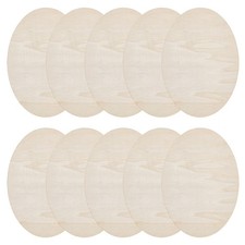 1bag Unfinished Beech Wooden Blank Slices PapayaWhip 22x15x0.25cm 10pcs/bag