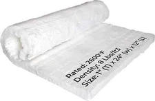 Ceramic Fiber Insulation 2600F 8# 1" x 24" x 12" Needled Thermal Ceramic Blanket