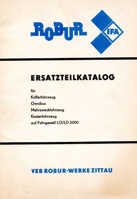 302156 ROBUR LO / LD 3000 Aufbauten Ersatzteilkatalog Zittau
