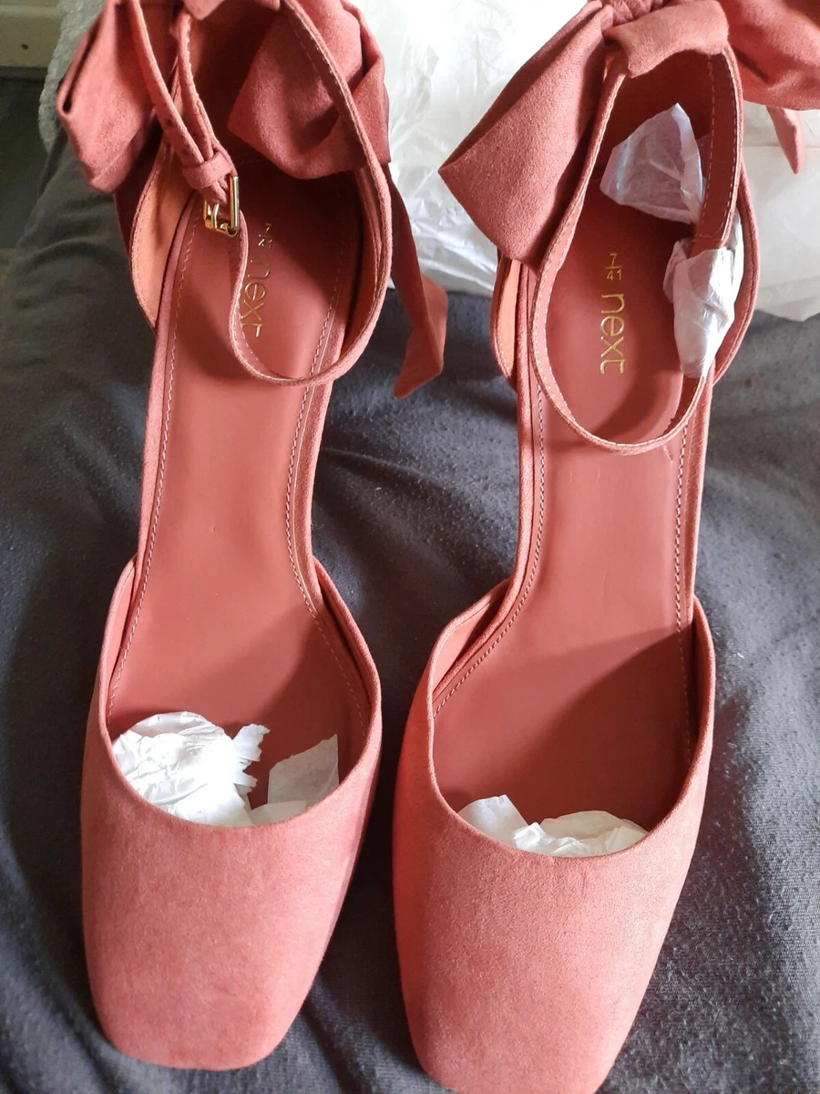 Suede bow shop heels