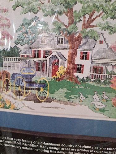 Dimensions Stamped Cross Stitch Kit "Fairfax Inn" 16" x 12" Frame Size No Mat - Picture 4 of 4