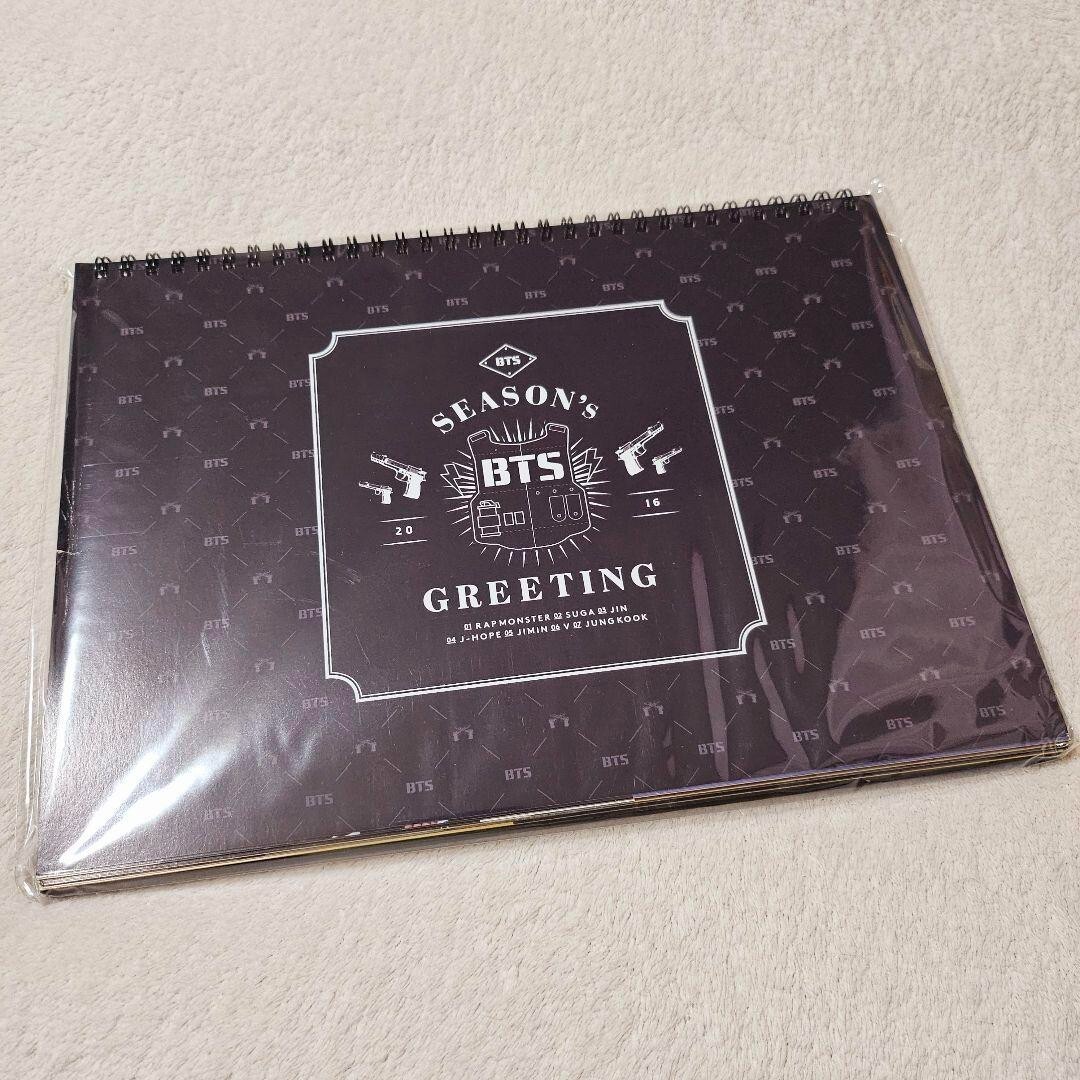 BTS SEASON'S GREETINGS 2016 Diary Calendar Making DVD Sticker