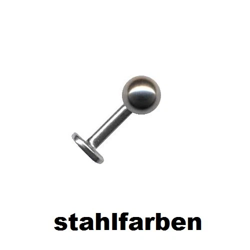 Labret Spina Piercing Labbro Naso Orecchio Helix Trago Daith 21 Misure 8 Colori - Immagine 4 di 4