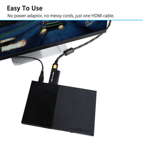 PS2 to HDMI Video Converter Adapter with 3.5mm Audio Output for HDTV Monitor US - Picture 4 of 10