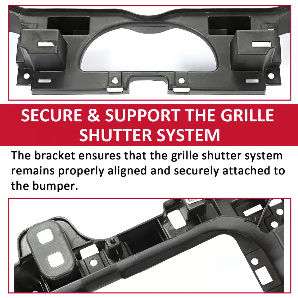 HECASA Bumper Grille Shutter Bracket For 2014-2019 GMC Sierra 1500 2500HD 3500HD Foto 4 de 4