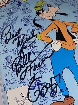 BILL FARMER Signed Disney GOOFY ADVENTURES #1 CGC 9.8 Signature
