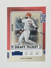 JESSE WINKER #D/149 - 2021 Panini Contenders Draft Ticket Blue Foil #26 Reds