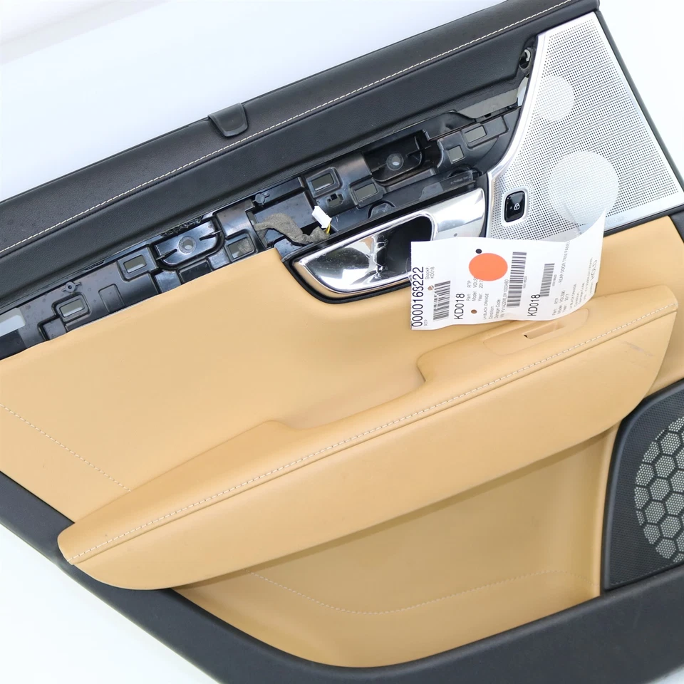 Panel de moldura de puerta trasera izquierda Volvo carbón/ámbar #RA20 con pantalla para S90 V90 18-20 Foto 2 de 4