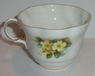 Queen’s English Bone China Rosina Scalloped Cup & Saucer w Gold Trim — photo 3