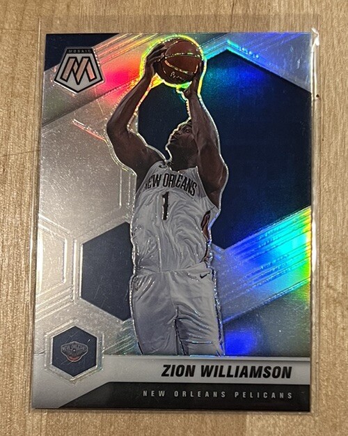 ZION WILLIAMSON 2020-21 Panini Mosaic Silver New Orleans Pelicans #49 2nd Year
