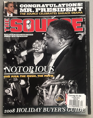 The SOURCE Magazine #228, December 2008,  Notorious B.I.G. Cover, **RARE**