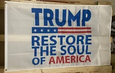Donald Trump Flag FREE SHIP Save America MAGA Vote Republican Red USA Sign 3x5’