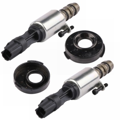 2Pcs VCT Control Solenoid Valve & Cover Seal Gaskets For Ford 5.4L 3L3Z6C535AA.
