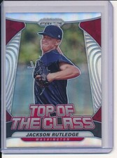 JACKSON RUTLEDGE 2020 PANINI PRIZM TOP OF THE CLASS HOLO SILVER PRIZMS #TOC-17