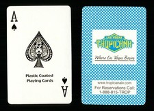1 x Playing card Casino Tropicana Las Vegas Nevada USA – Ace of Spades ≠ P0 163