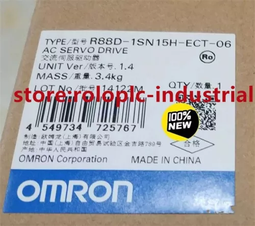 New In Box Original Omron R88D-1SN15H-ECT-06 Servo Driver R88D-1SN15H-ECT-06