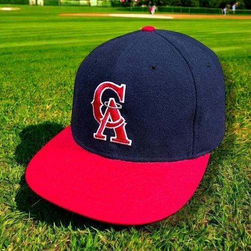 Vintage California Angels New Era 5950 Diamond Collection Size 7 3/8 Wool Hat
