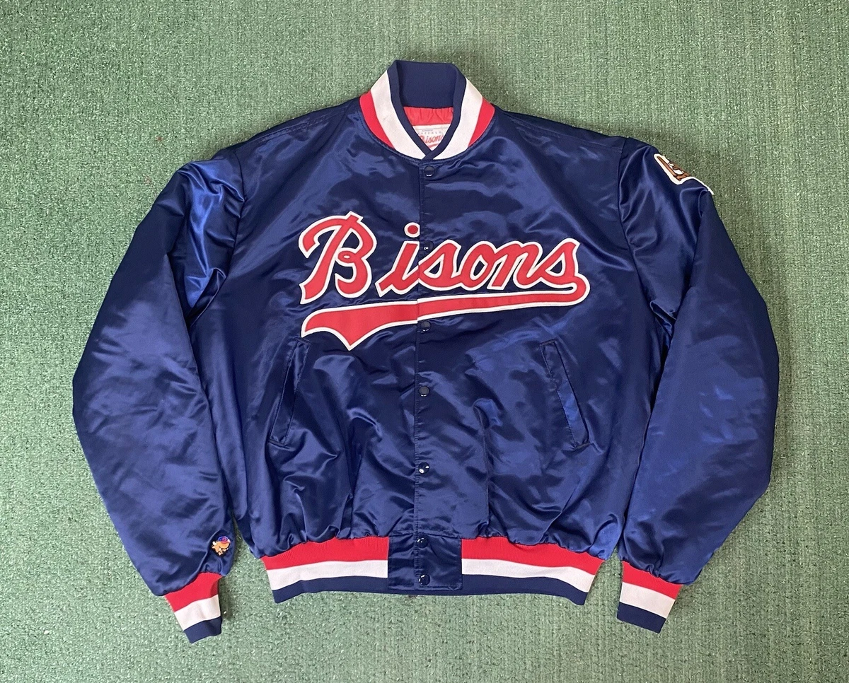 Vintage Buffalo Bisons Satin Baseball Jacket Size X Large eBay