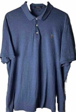 Polo Ralph Lauren Classic Fit Men  s Size XL Blue Short Sleeve Shirt 100 Cotton