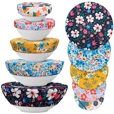 10 Pack Cloth Bowl Covers for Bread Rising Reusable Fabric Bowl Cov... Fast Ship