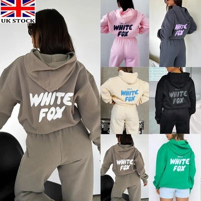 White sweatpants and hoodie set hotsell