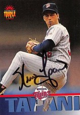 Kevin Tapani autographed baseball card (Twins) 1994 Donruss Triple Play #259