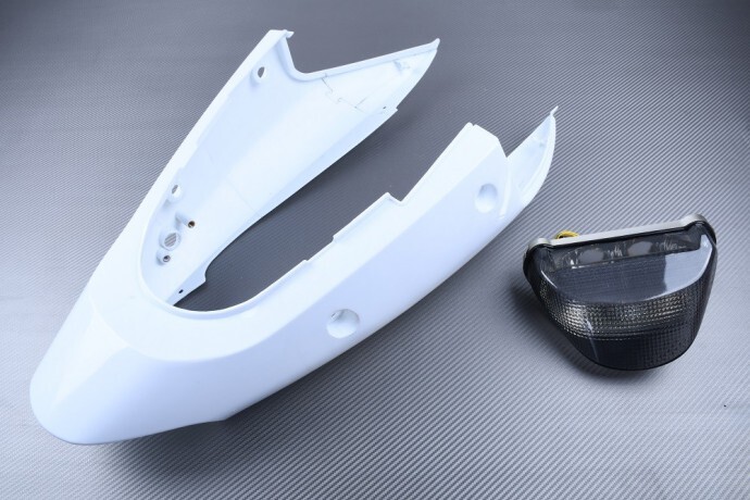 Carénage arrière avec feu fumé noir pour moto Kawasaki ZX12R 2000-2001