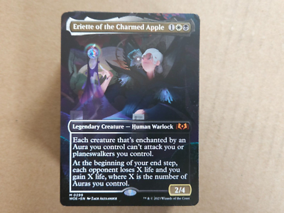 mtg eriette of the charmed apple commander deck MTG Commander Deck EDH Deck Eriette of the Charmed Apple 100 Magic Cards  Custom Deck Auras Enchantments Orzhov Wilds of Eldraine