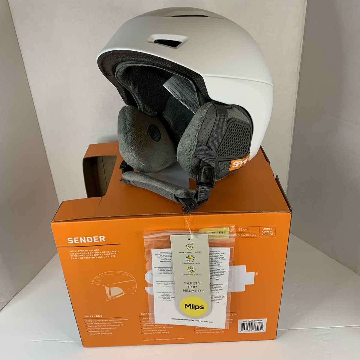 スケートボード SENDER snow sports Helmet SPY+ Sender Snow Sports Helmet Mips Brain Protection Adult