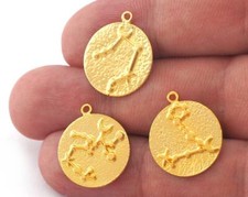 2 pcs Horoscope Astrological Zodiac Star Signs Symbols Charms Pendant 4871-82