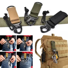 Molle Tactical Carabiner Backpack EDC Keyhook Webbing Clip Buckle Belt Hook US