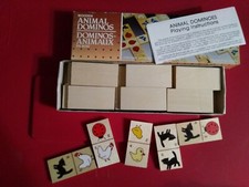 Milton Bradley Dominos Children's Wooden Animal
