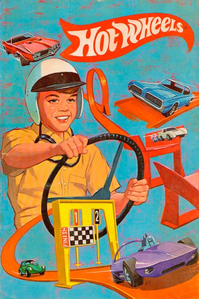 POP POSTERS Hot Wheels Vintage reproduction Racing Poster | 24 X 36 INCH