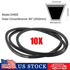 For Wascomat W125 Huebsch Speed Part # 900762 F280321 3V800 Belt - 10Pack