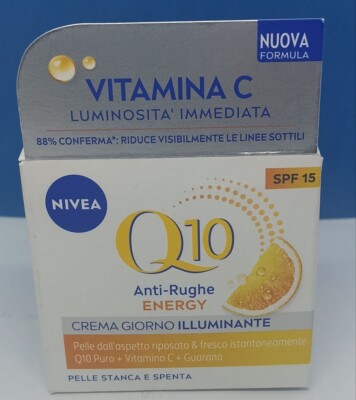 Nivea q10 energy spf15 Aufhellende Tagescreme 50 ml Müde und erloschene Haut