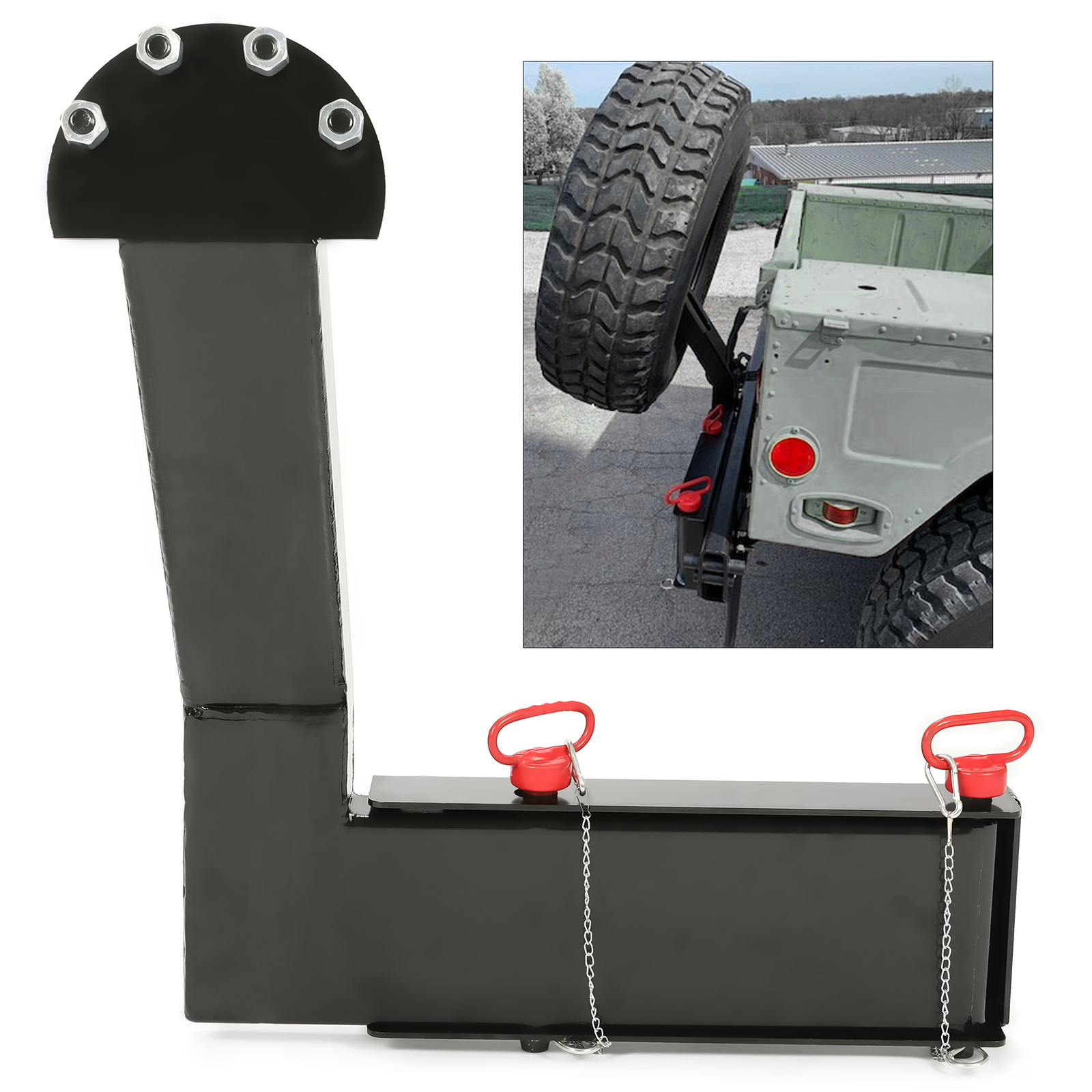 For HUMVEE M998 M1026 H1 Hummer Military M1123 M1097 Tire Carrier Rear ...