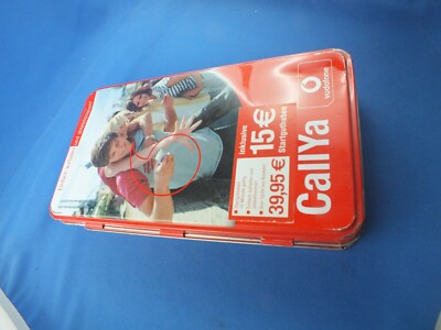 Vodafone D2 Live CallYa Metall BOX  Verpackung D2  DEBITEL Aufbewahrungsbox  