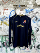 Vintage Reebok 2003-2004 West Ham United XS Jersey Black Long Sleeves Football