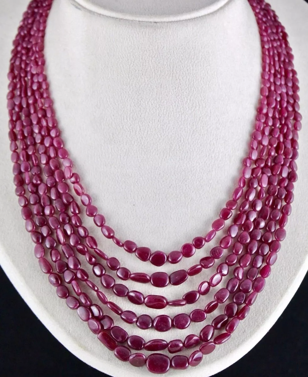 Natural ruby beads sale