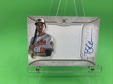 2018 Topps Definitive Collection RC TREY MANCINI Auto Jersey Patch Relic 7/30 SP
