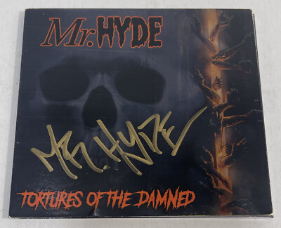 Mr. Hyde - Tortures Of The Damned (2023, CD, Autographed / Signed) Tray Cracked