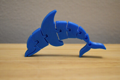 Cute Flexi-Dolphin. Squishy - TPU. Toy, Widget, Decoration.