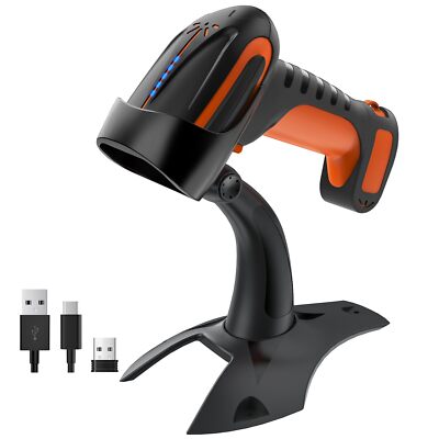 Tera Barcode Scanner Wireless 2D QR: Pro Version All New Battery Level