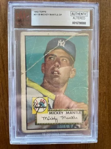 1952 Topps Mickey Mantle rookie BVG graded Authentic! Holy Grail!