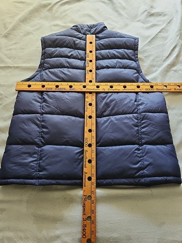 IZOD Vest Mens Large L Blue Puffer Vest Full Zip Winter Mock Neck Logo Nylon Top - Picture 8 of 10