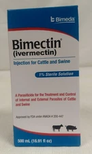 cattle swine treatment control internal external parasites 500ml iverm injectabl